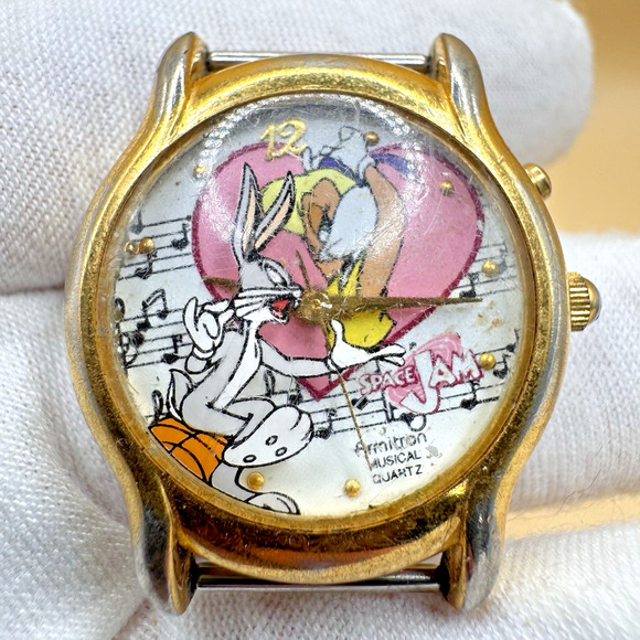 Rare Warner Bros. Armitron Musical Watch Space Jam Bugs & Lola Bunny VTG Works** main image 6